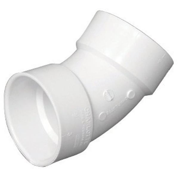 Charlotte Pipe And Foundry Charlotte Pipe & Foundry PVC003211600HA Elbow 45 deg PVC Dwv 6 in. 4090197 - main